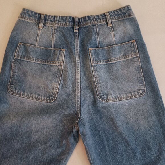Free People We The Free Marion High Waisted Jeans Celeste Blue Size 31 EUC - Picture 6 of 15